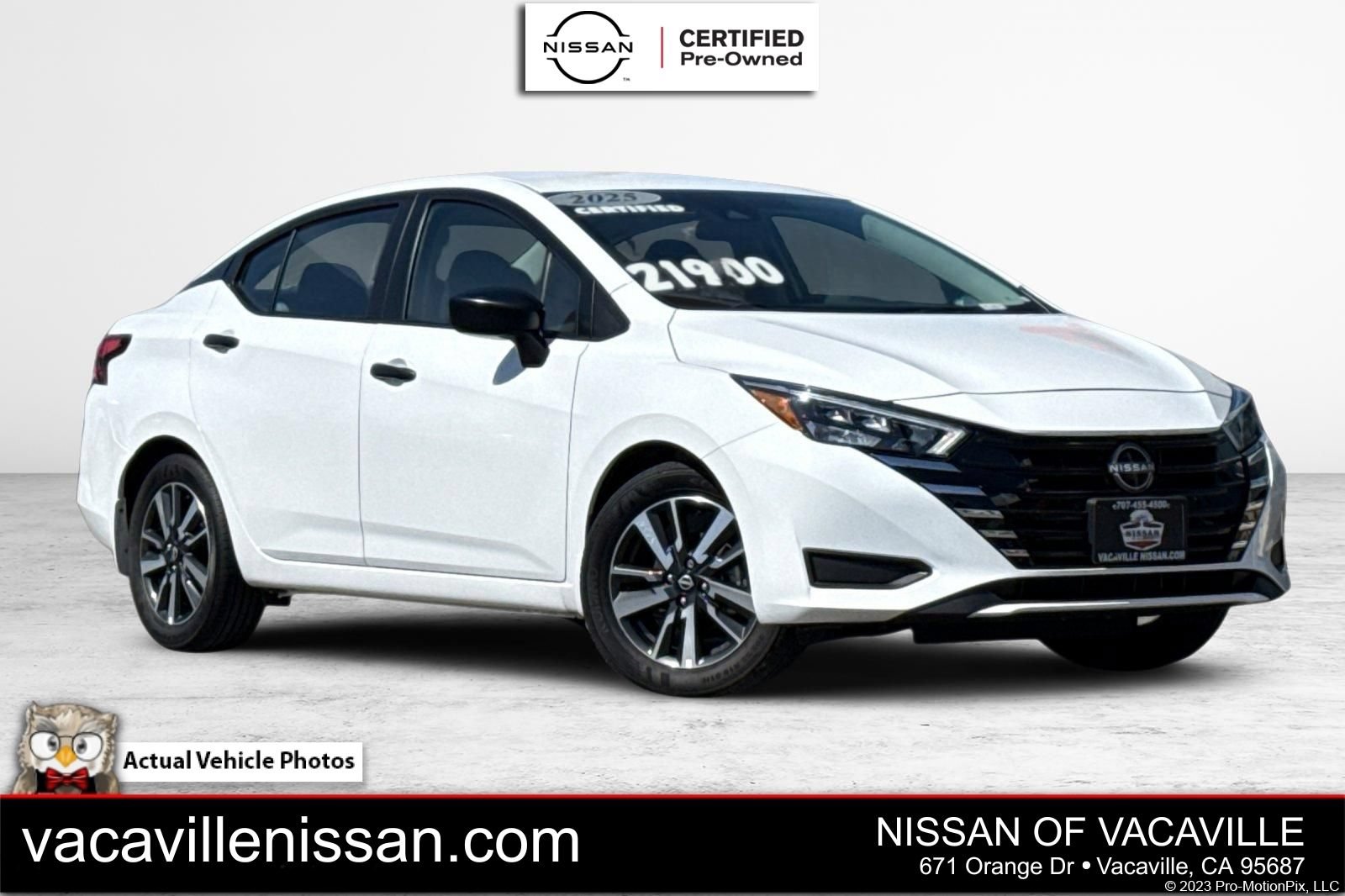 Certified 2025 Nissan Versa S w/ S Plus Package FWD image 1