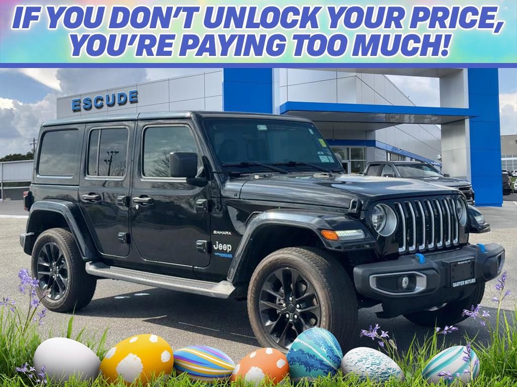 Used 2022 Jeep Wrangler Unlimited Sahara w/ Cold Weather Group image 1