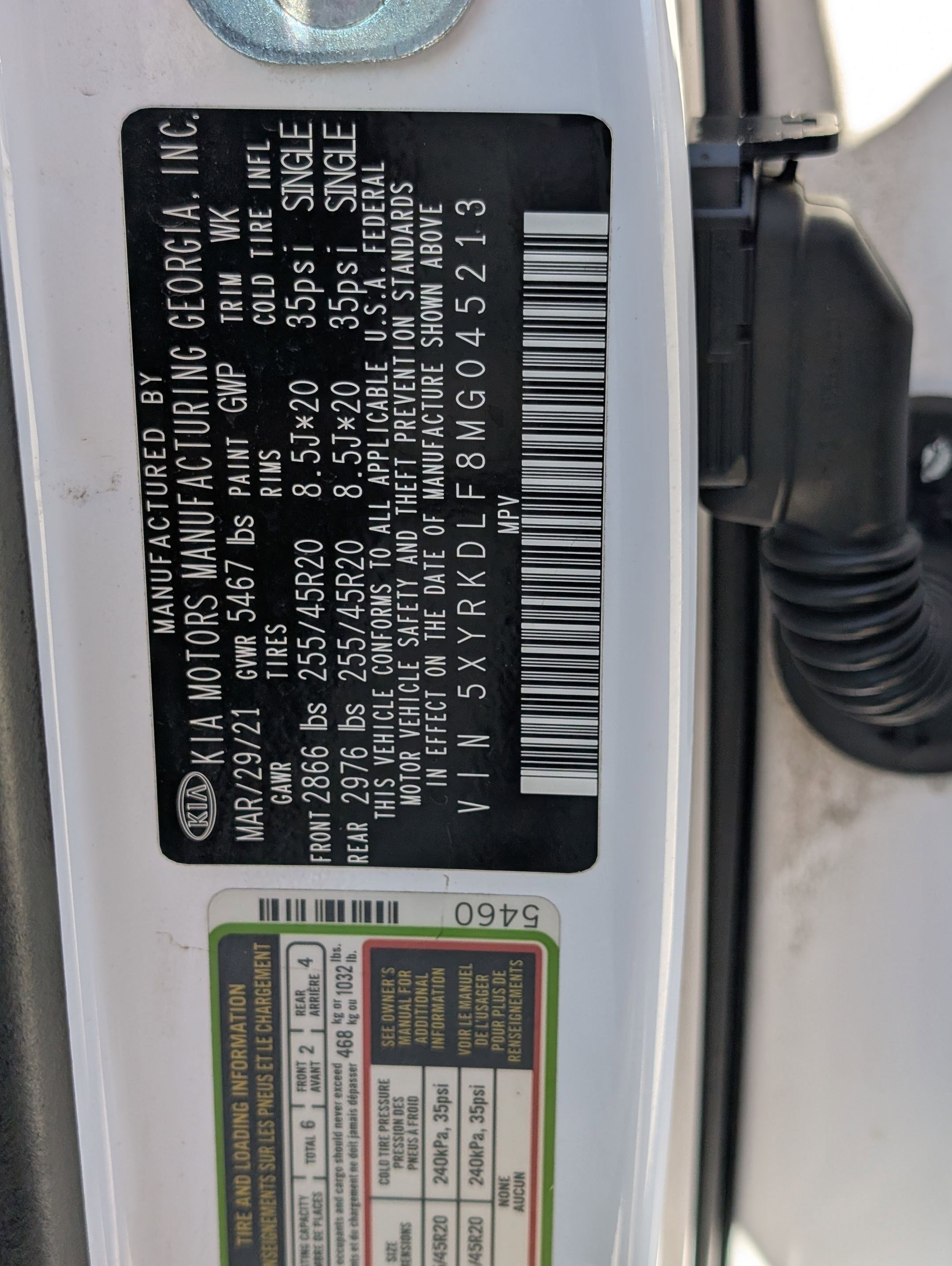 Certified 2021 Kia Sorento SX image 34