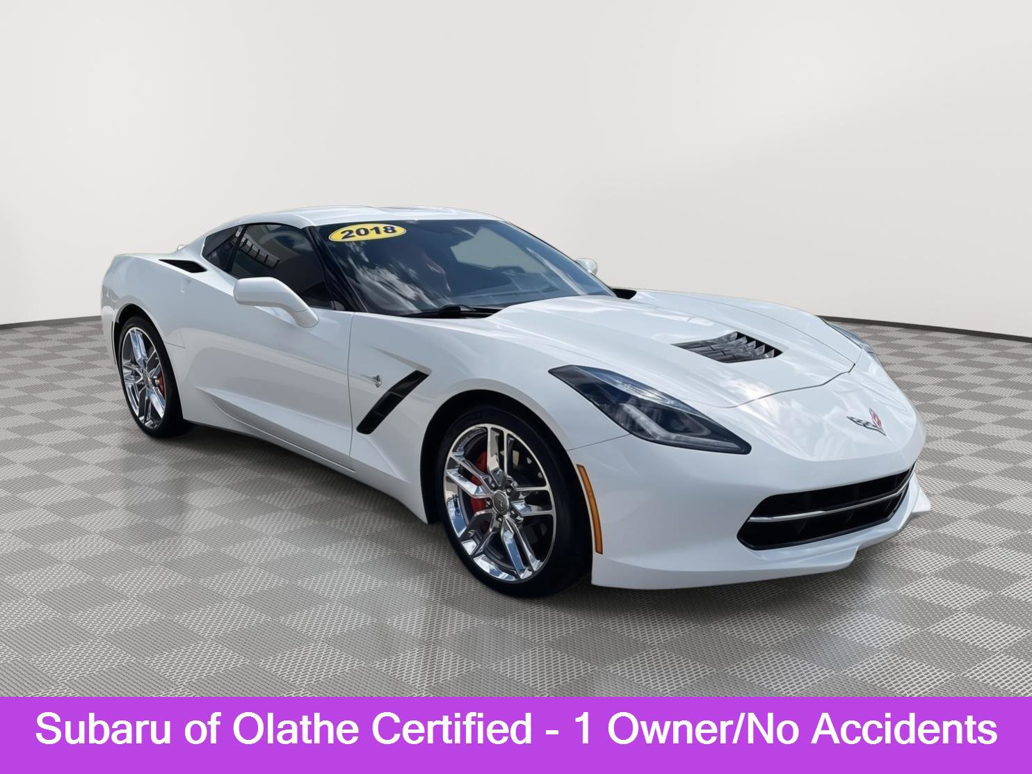 Used 2018 Chevrolet Corvette Stingray Coupe w/ Battery Protection Package RWD image 1
