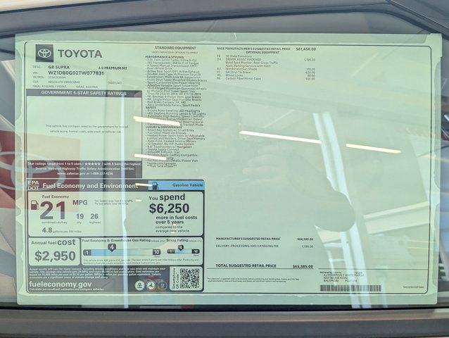 New 2026 Toyota Supra Premium image 16