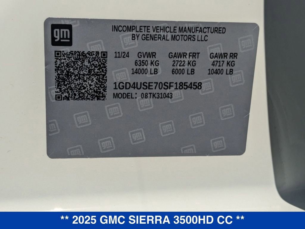 New 2025 GMC Sierra 3500 Pro w/ Convenience Package image 30