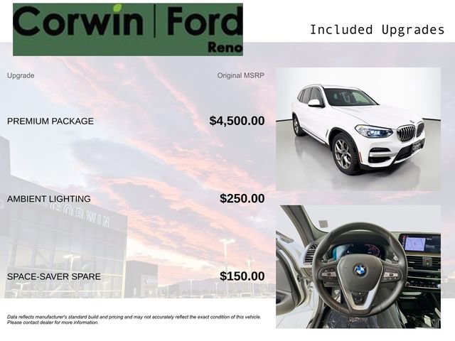 Used 2021 BMW X3 xDrive30i w/ Premium Package image 3