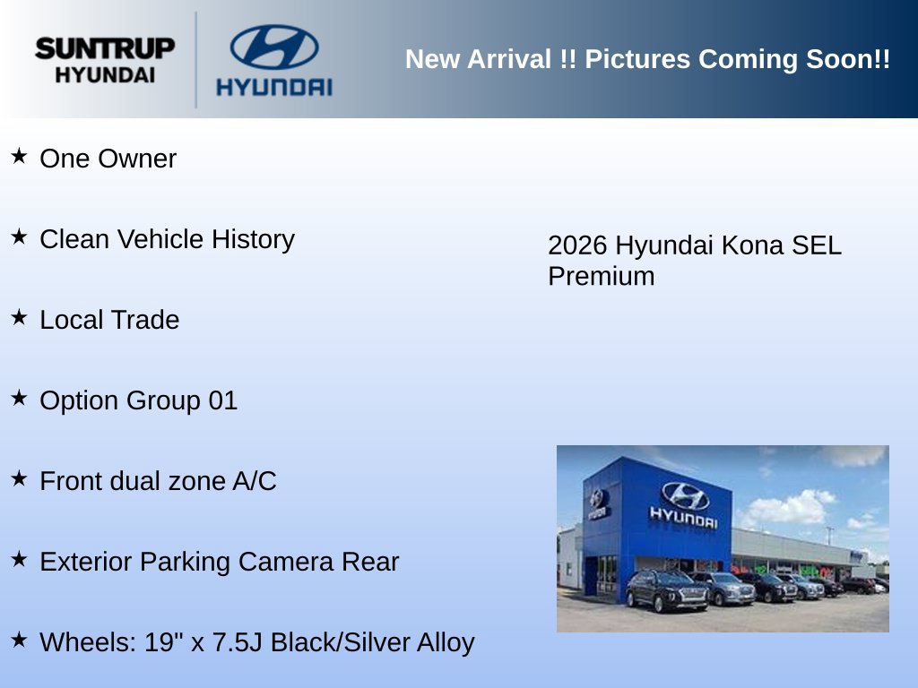 Used 2026 Hyundai Kona SEL Premium FWD image 2