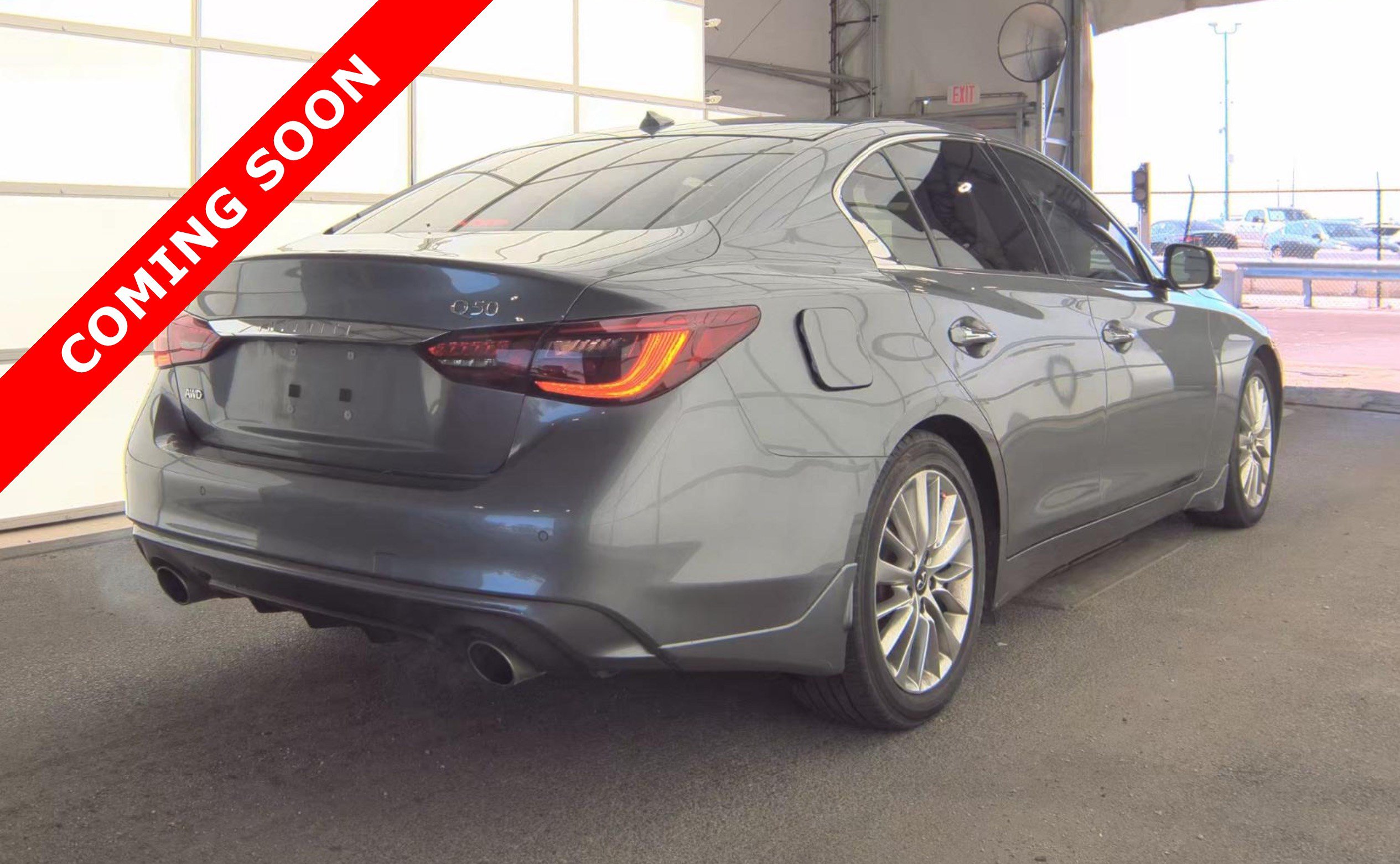 Used 2021 INFINITI Q50 Luxe w/ Cargo Package AWD/4WD image 3