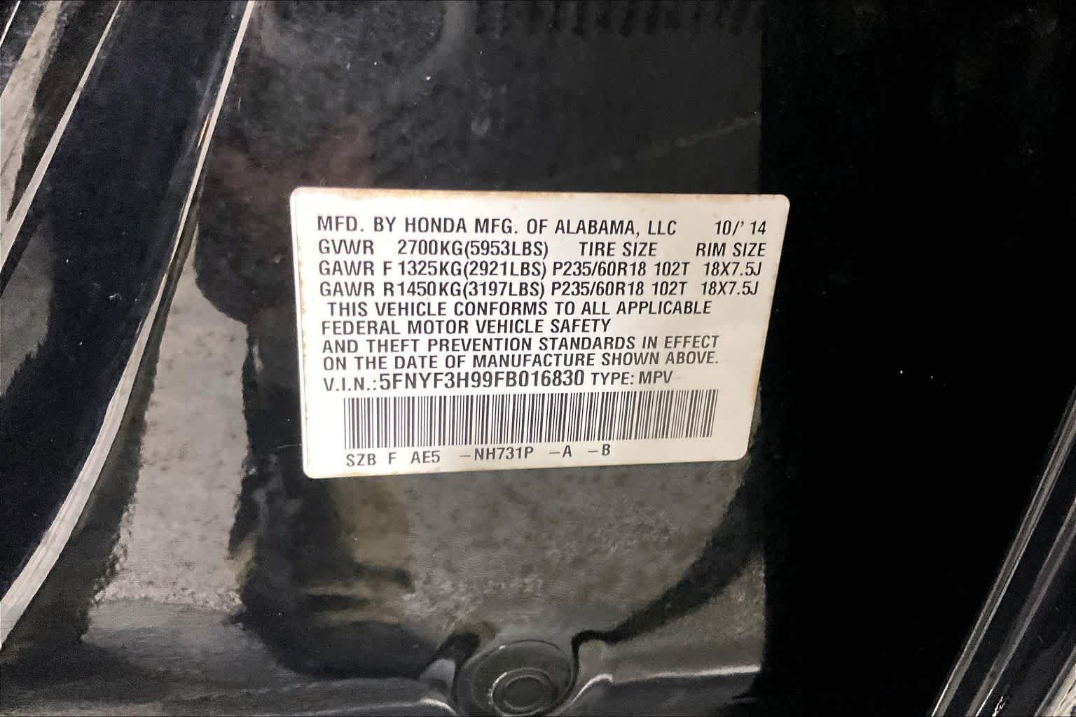 Used 2015 Honda Pilot Touring image 33