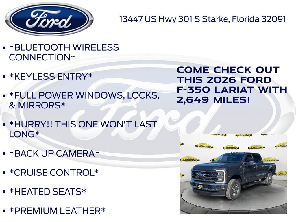 Certified 2026 Ford F350 Lariat w/ Lariat Premium Package image 12