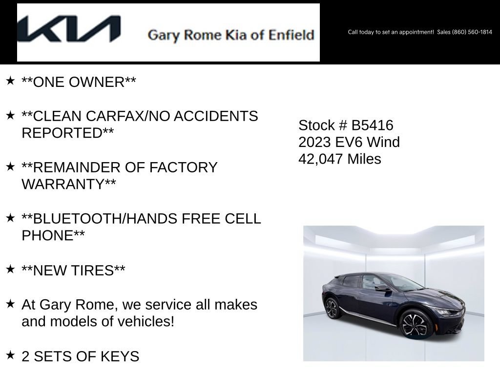 Certified 2023 Kia EV6 Wind AWD/4WD image 7
