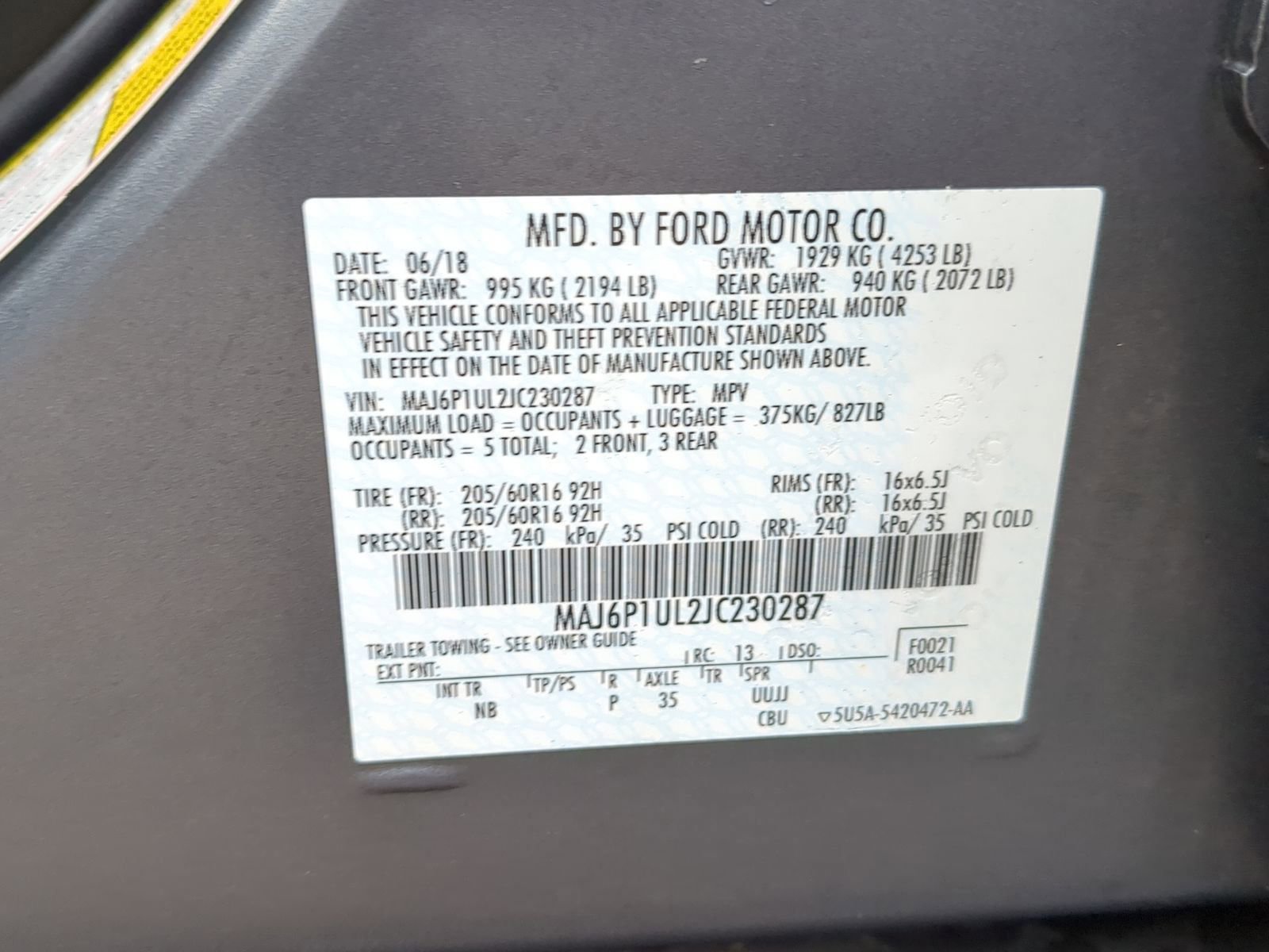 Used 2018 Ford EcoSport SE image 39