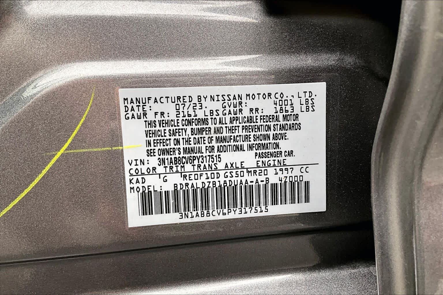 Used 2023 Nissan Sentra SV w/ All-Weather Package FWD image 35