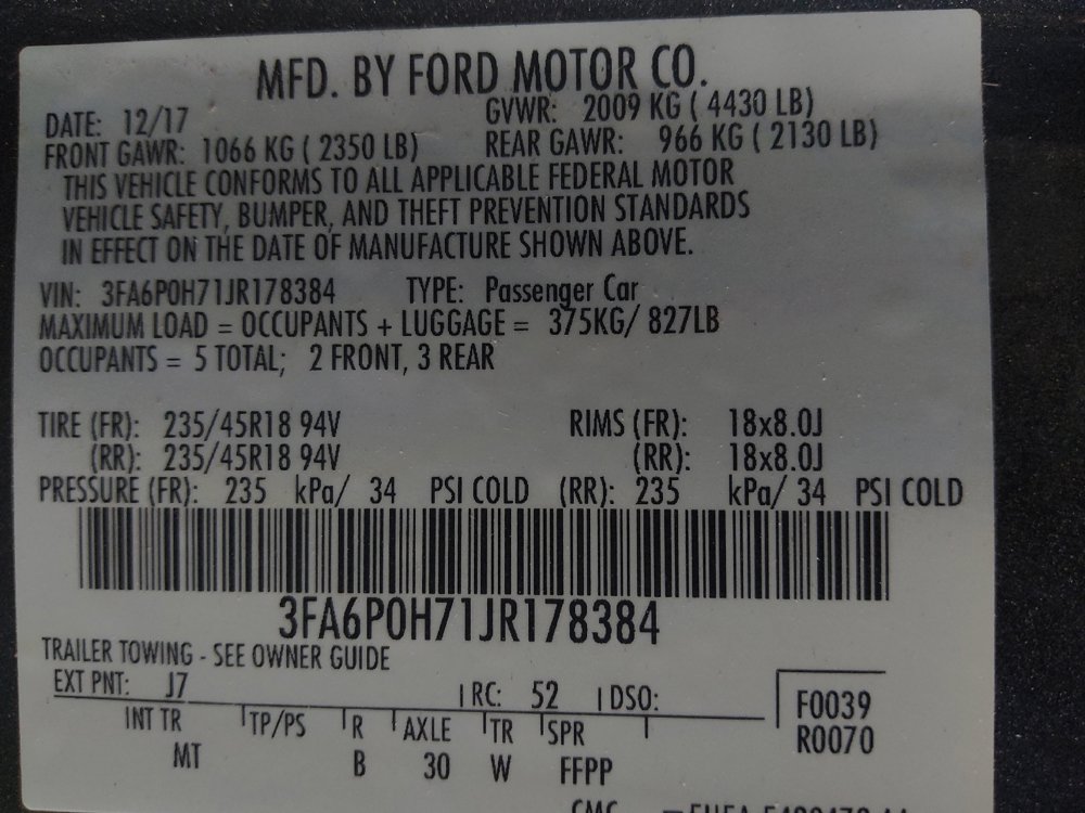 Used 2018 Ford Fusion SE w/ Equipment Group 201A FWD image 33