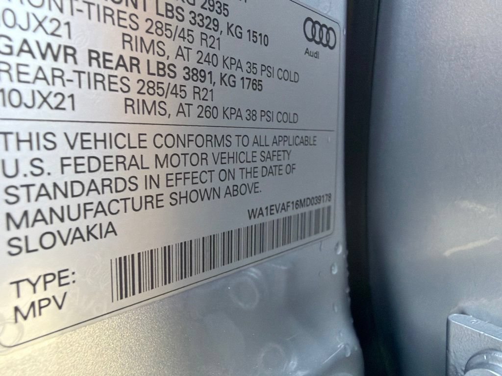 Used 2021 Audi Q8 Premium Plus AWD/4WD image 13