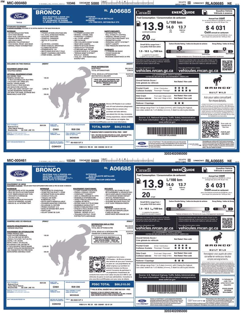 Used 2024 Ford Bronco Wildtrak image 49