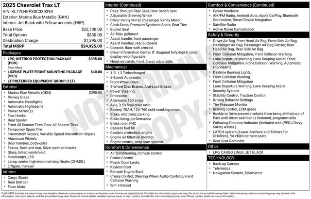 Certified 2025 Chevrolet Trax LT FWD image 24