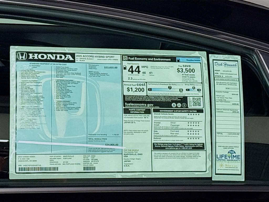 New 2025 Honda Accord Sport image 25