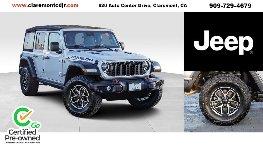 Certified 2024 Jeep Wrangler Unlimited Rubicon w/ Convenience Group