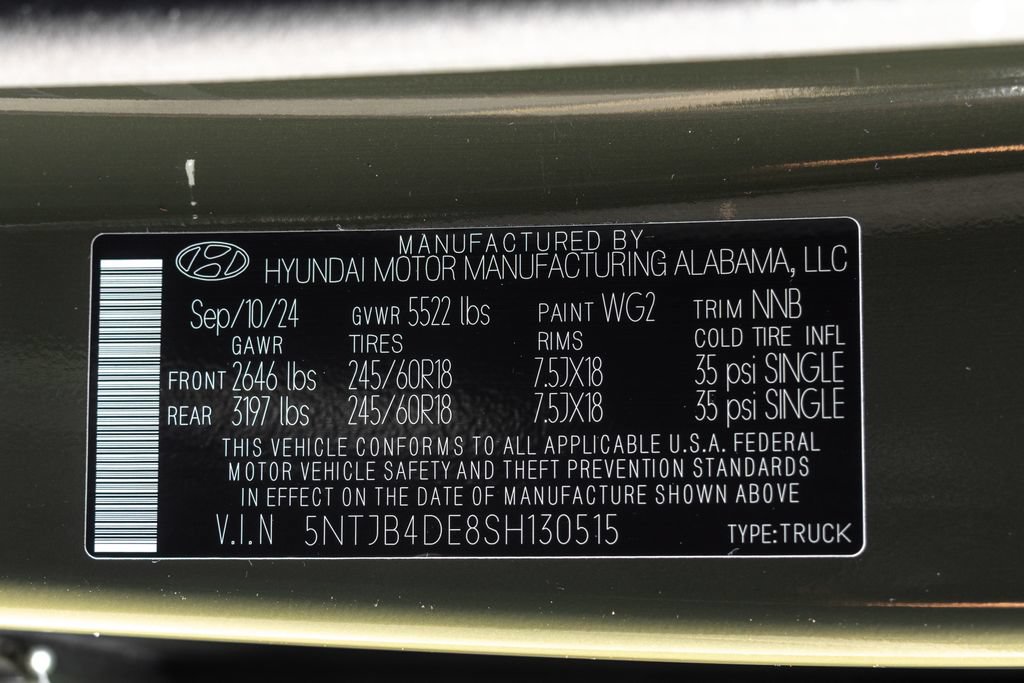 Certified 2025 Hyundai Santa Cruz SEL FWD image 36