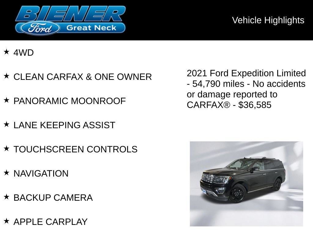 Used 2021 Ford Expedition Limited w/ Cargo Package AWD/4WD image 9