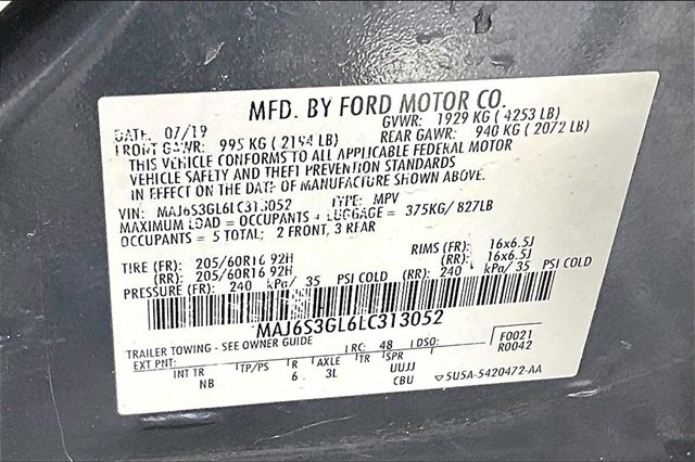 Used 2020 Ford EcoSport SE w/ SE Convenience Package image 19