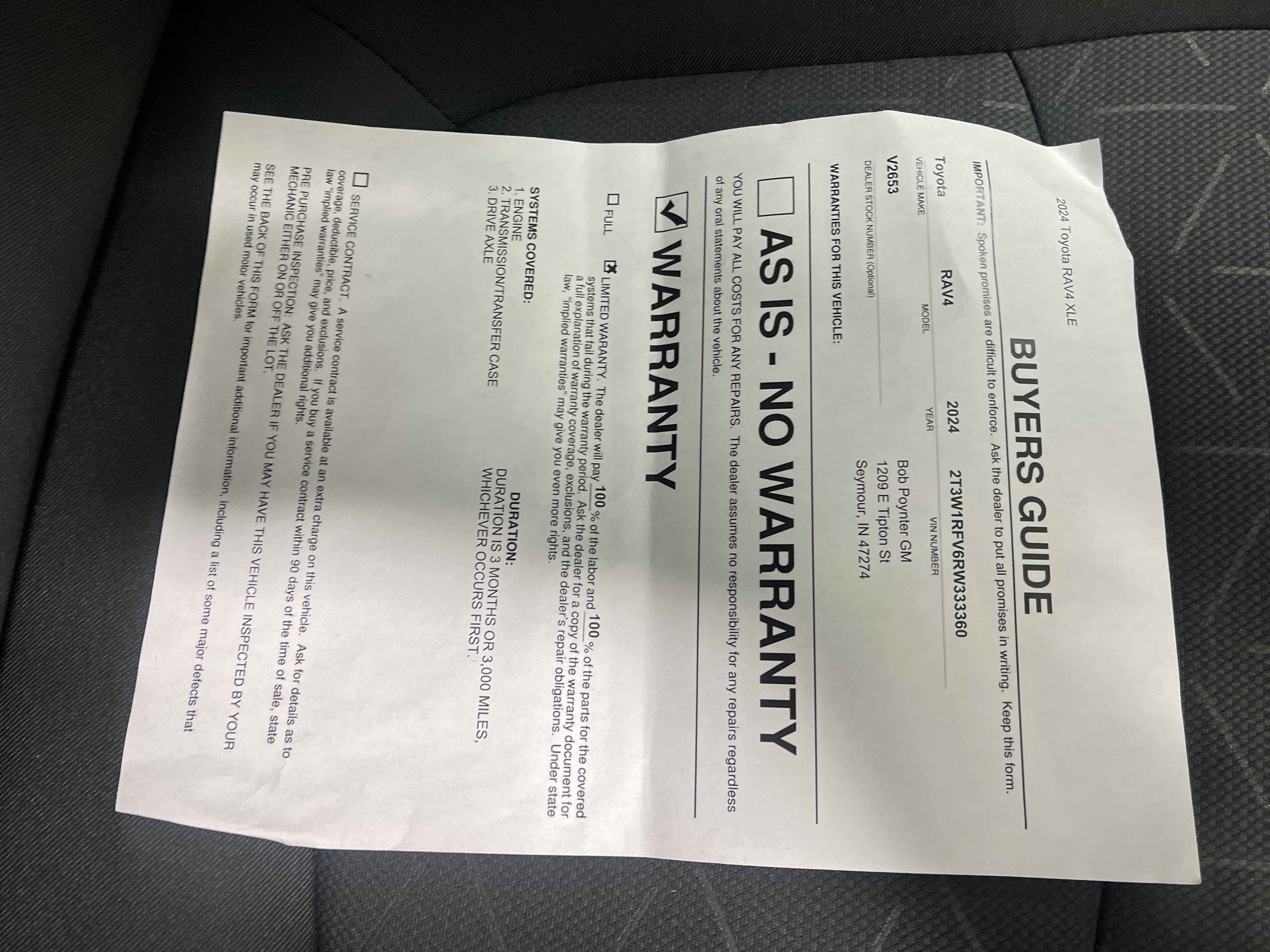 Used 2024 Toyota RAV4 XLE image 27