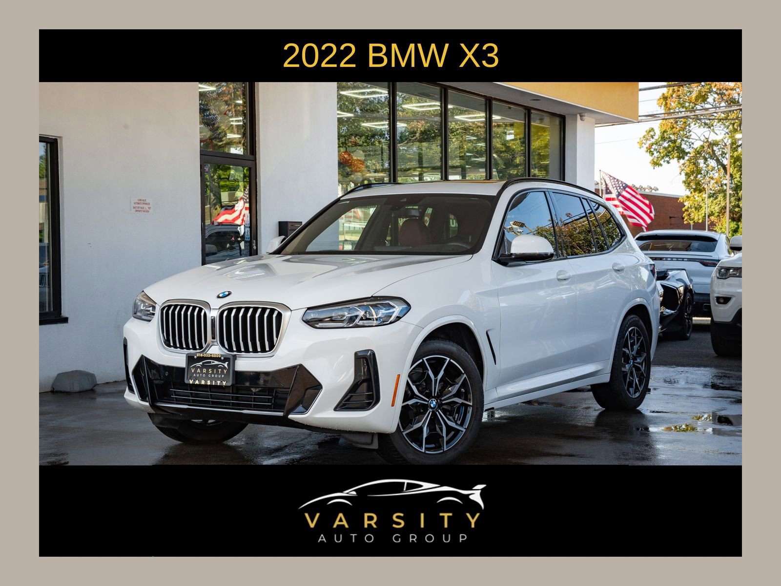 Used 2022 BMW X3 xDrive30i w/ M Sport Package 2