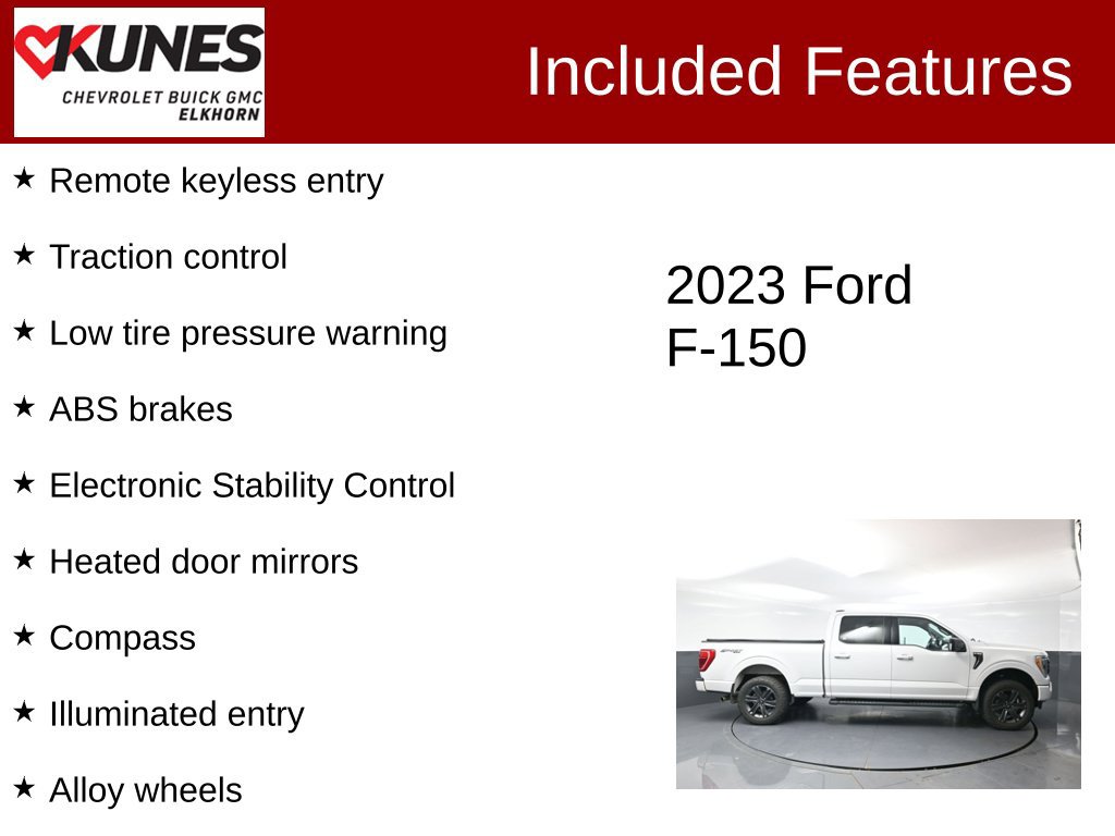 Used 2023 Ford F150 XLT w/ Equipment Group 302A High AWD/4WD image 2