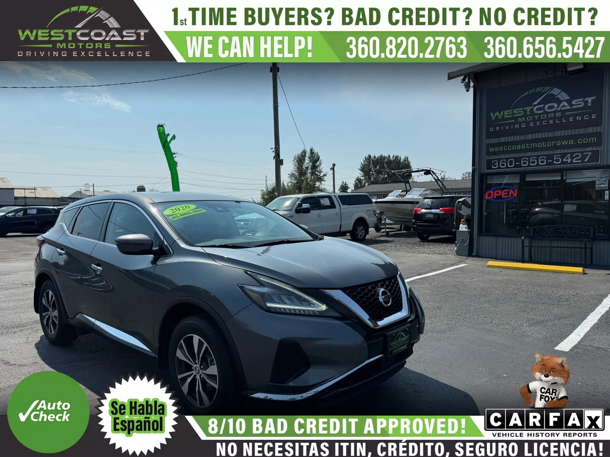 Used 2020 Nissan Murano S w/ Technology Package image 1