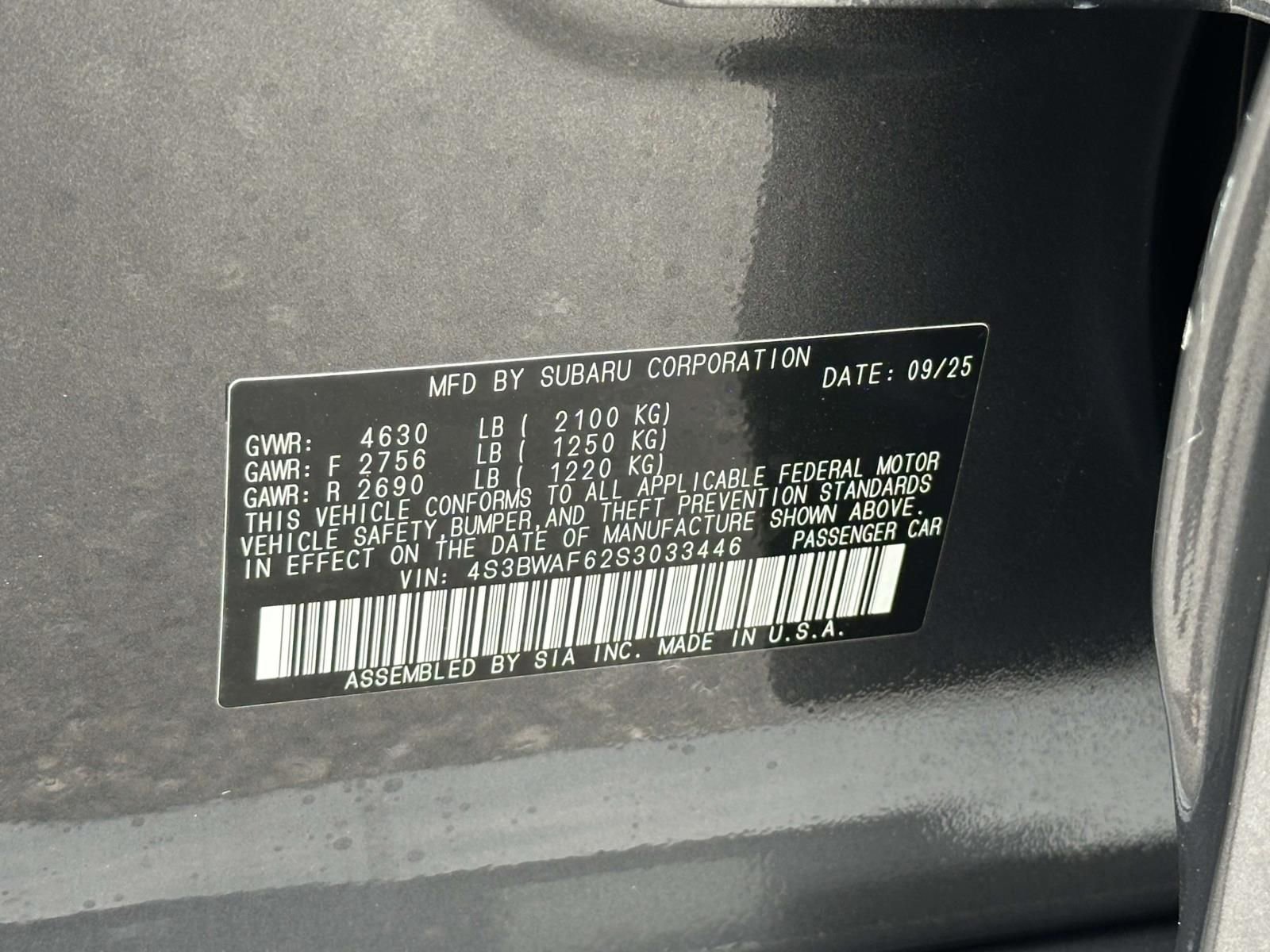 New 2025 Subaru Legacy Premium image 15