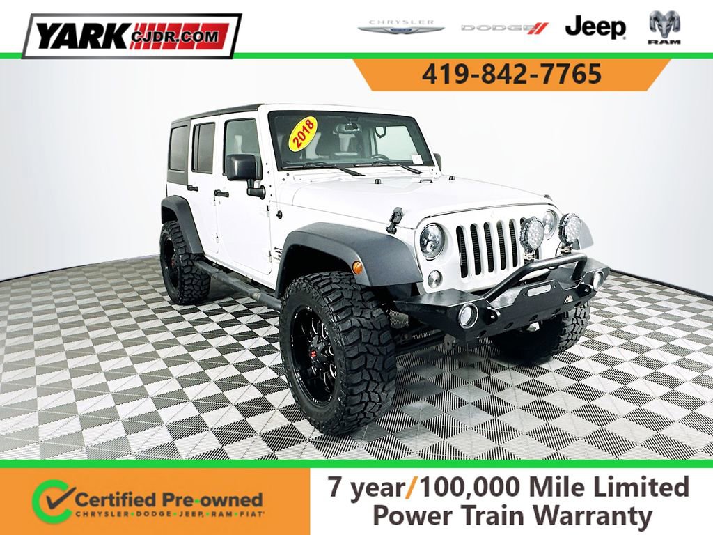 Certified 2018 Jeep Wrangler Unlimited Sport S