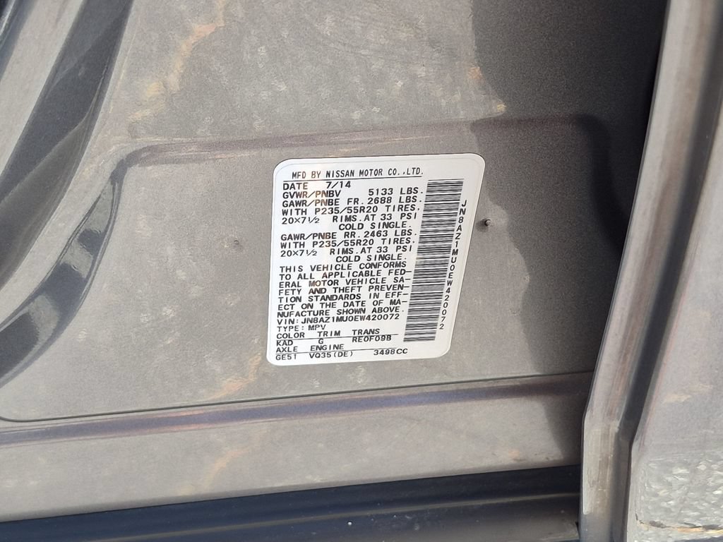 Used 2014 Nissan Murano LE w/ Platinum Edition Package FWD image 30