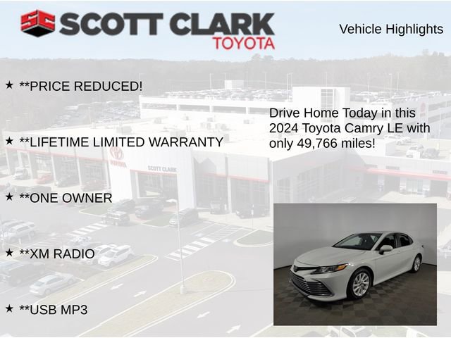 Used 2024 Toyota Camry LE w/ Convenience Package FWD image 13