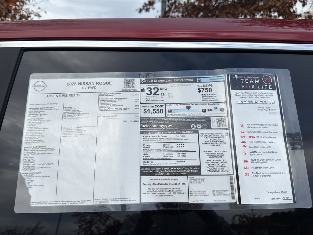 New 2026 Nissan Rogue SV w/ Cold Weather Package image 12