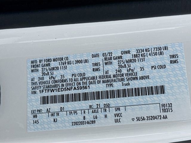 Used 2022 Ford F150 King Ranch w/ Equipment Group 601A High image 38