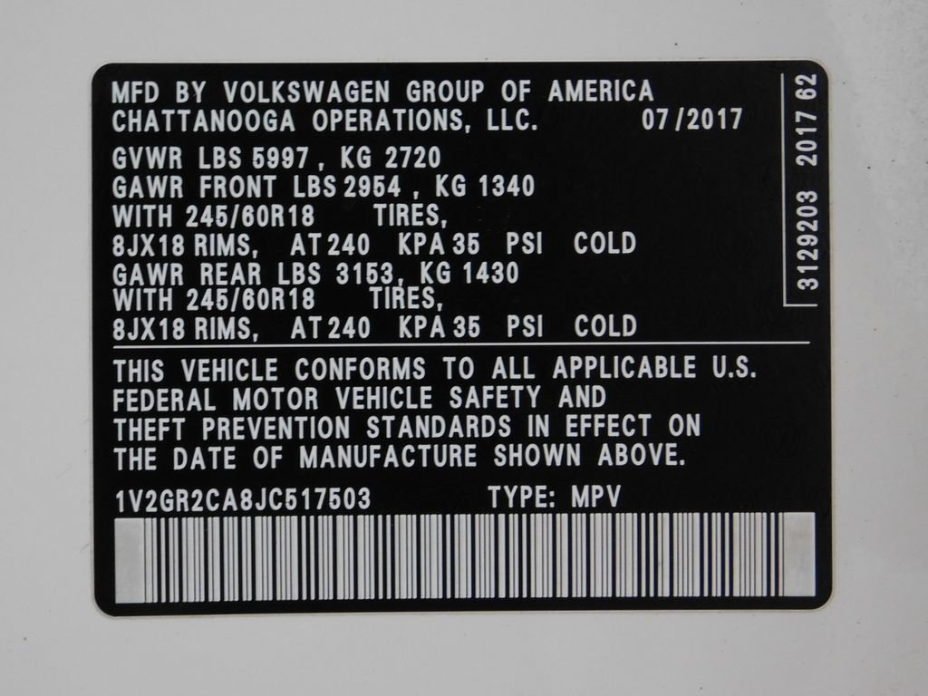 Used 2018 Volkswagen Atlas S AWD/4WD image 80