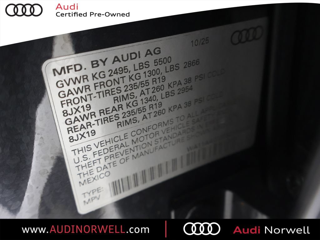 Certified 2025 Audi Q5 Premium w/ Convenience Package AWD/4WD image 3