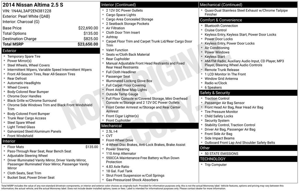 Used 2014 Nissan Altima 2.5 S image 4