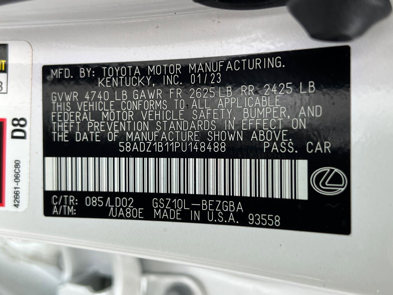 Certified 2023 Lexus ES 350 w/ Premium Package image 35