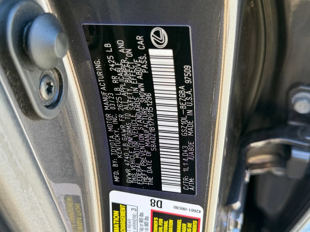 Certified 2023 Lexus ES 350 w/ Premium Package FWD image 28
