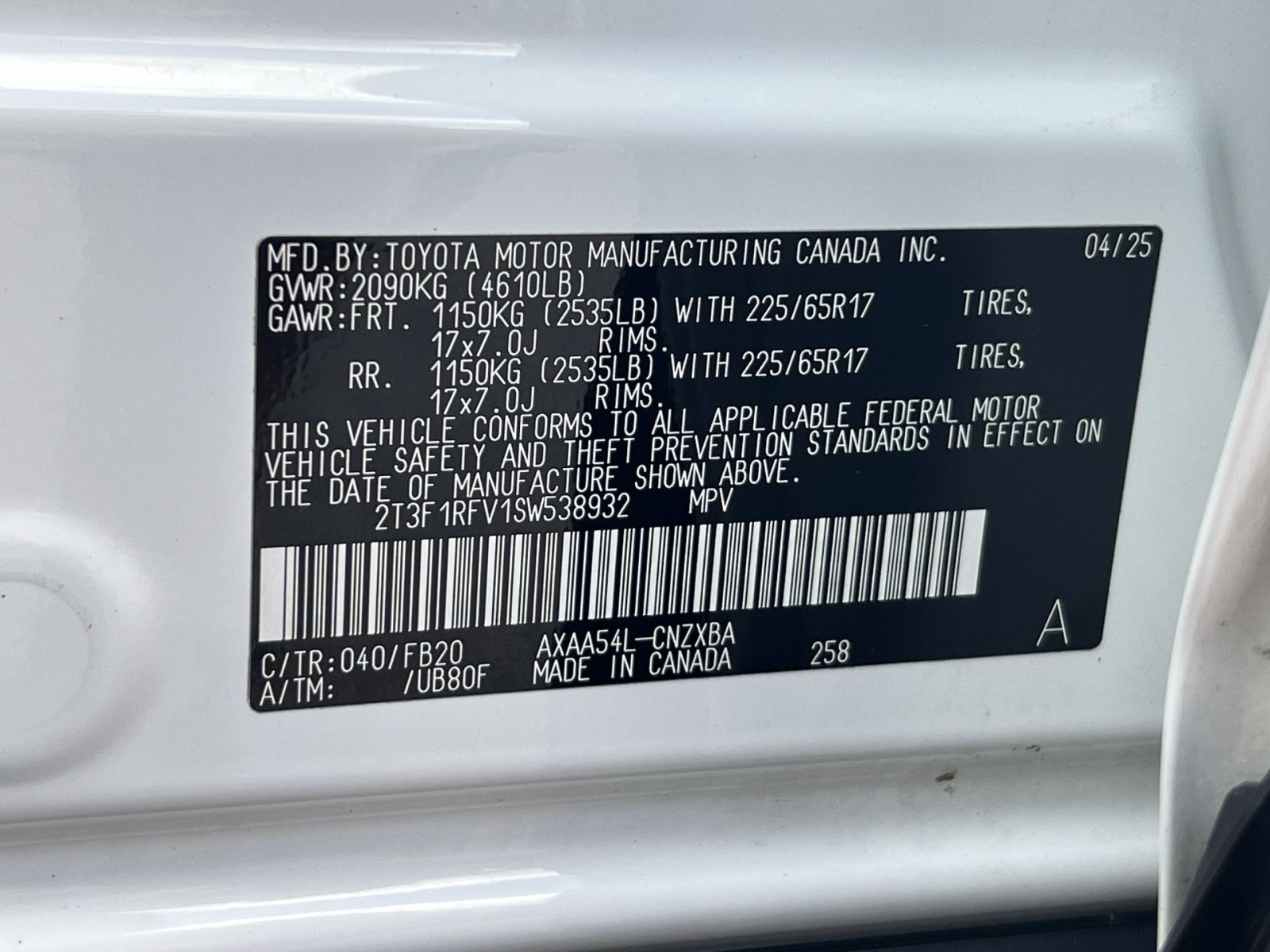 Used 2025 Toyota RAV4 LE AWD/4WD image 30