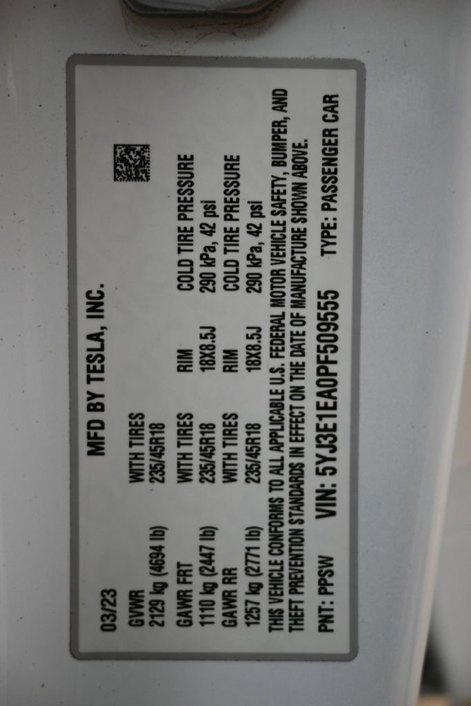 Used 2023 Tesla Model 3 Standard Range RWD image 43