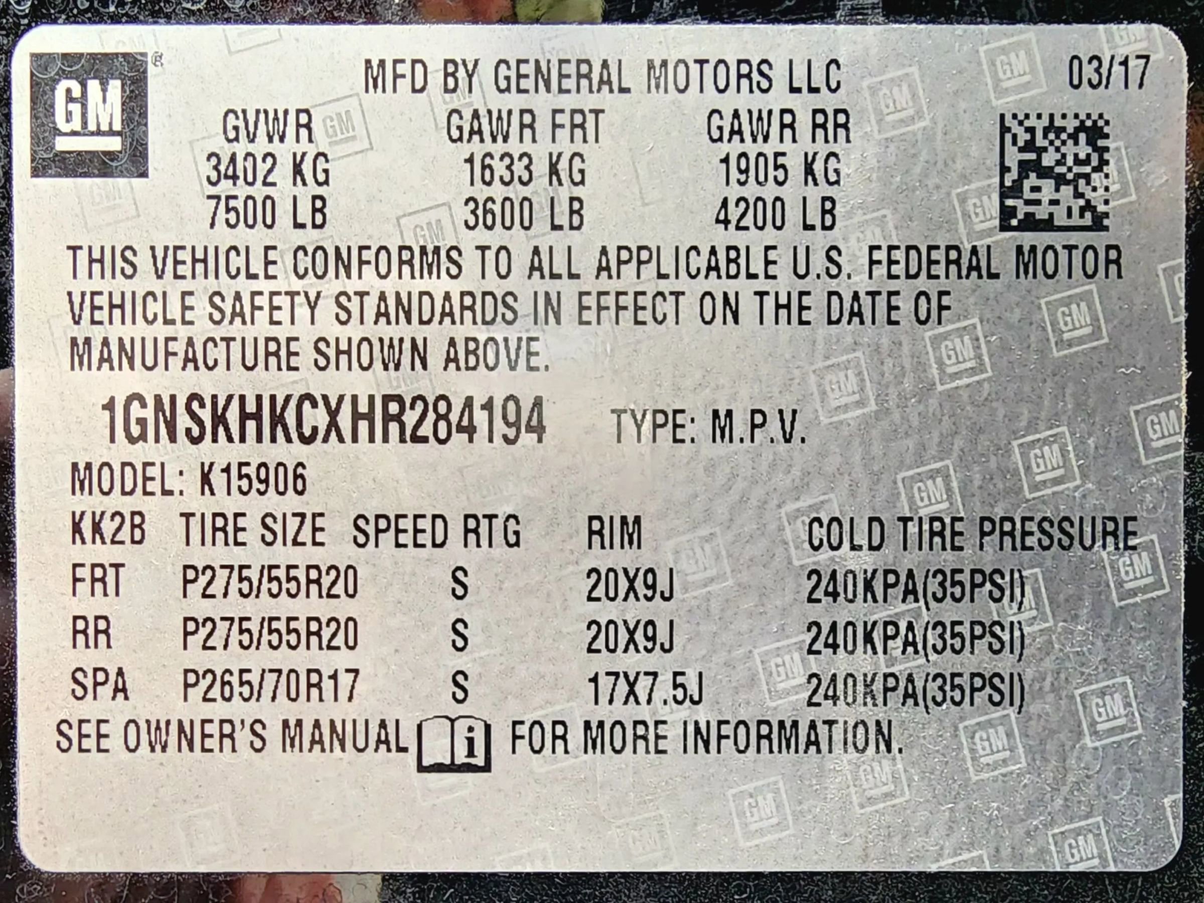 Used 2017 Chevrolet Suburban LT AWD/4WD image 24