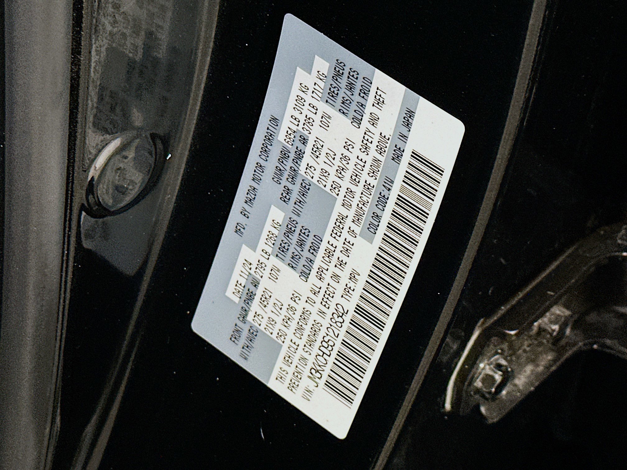 Used 2025 MAZDA CX-90 3.3 Turbo w/ Premium Sport Pkg image 12