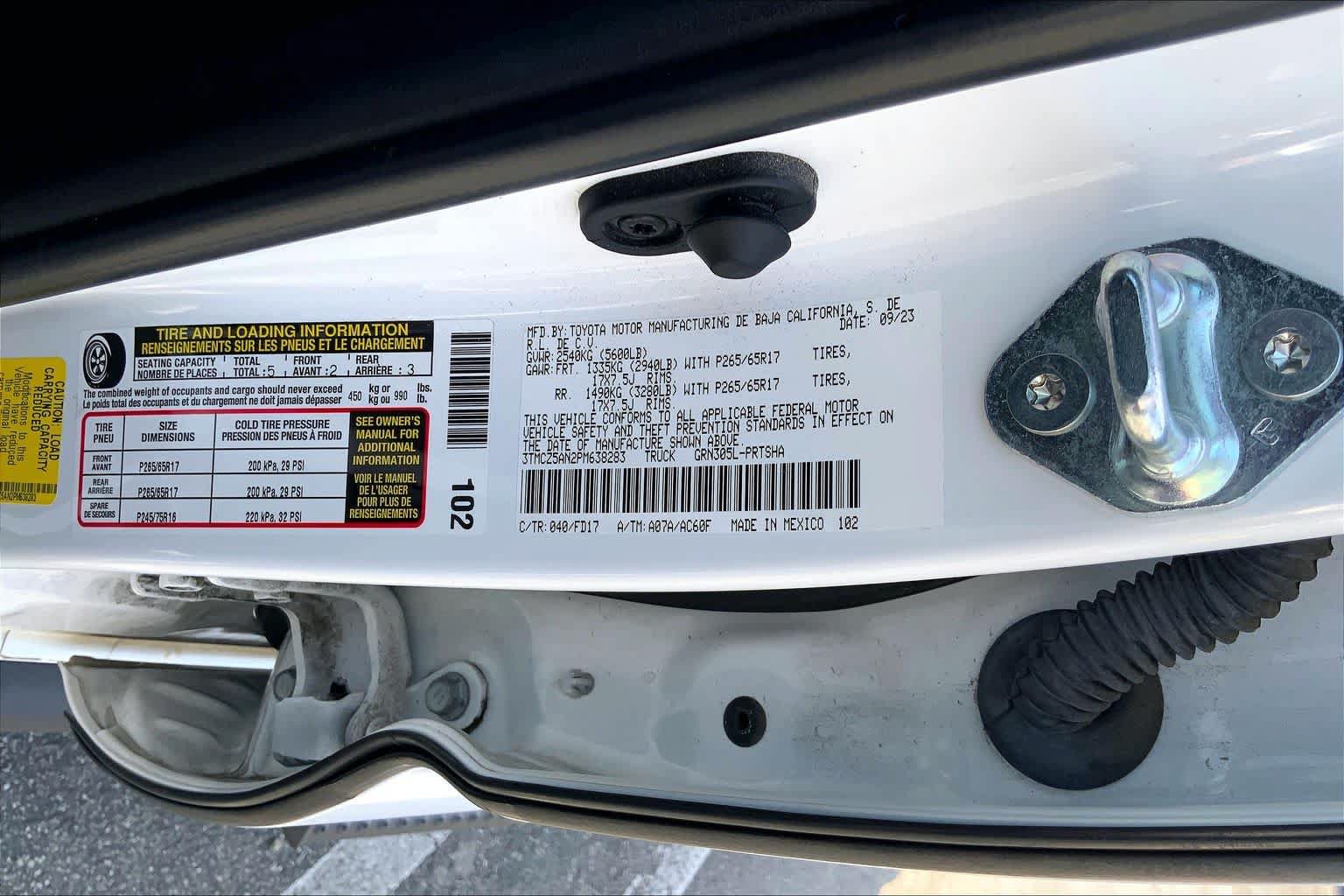 Certified 2023 Toyota Tacoma TRD Sport AWD/4WD image 36