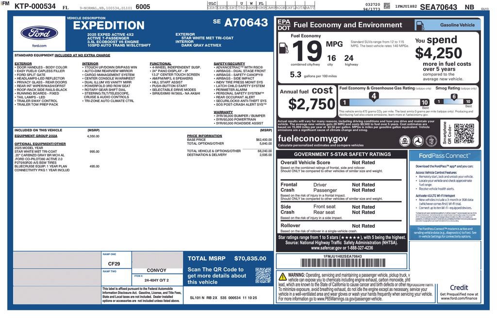Certified 2025 Ford Expedition Active RWD image 12