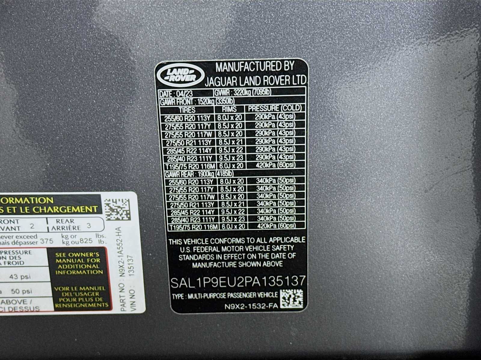 Certified 2023 Land Rover Range Rover Sport SE AWD/4WD image 30