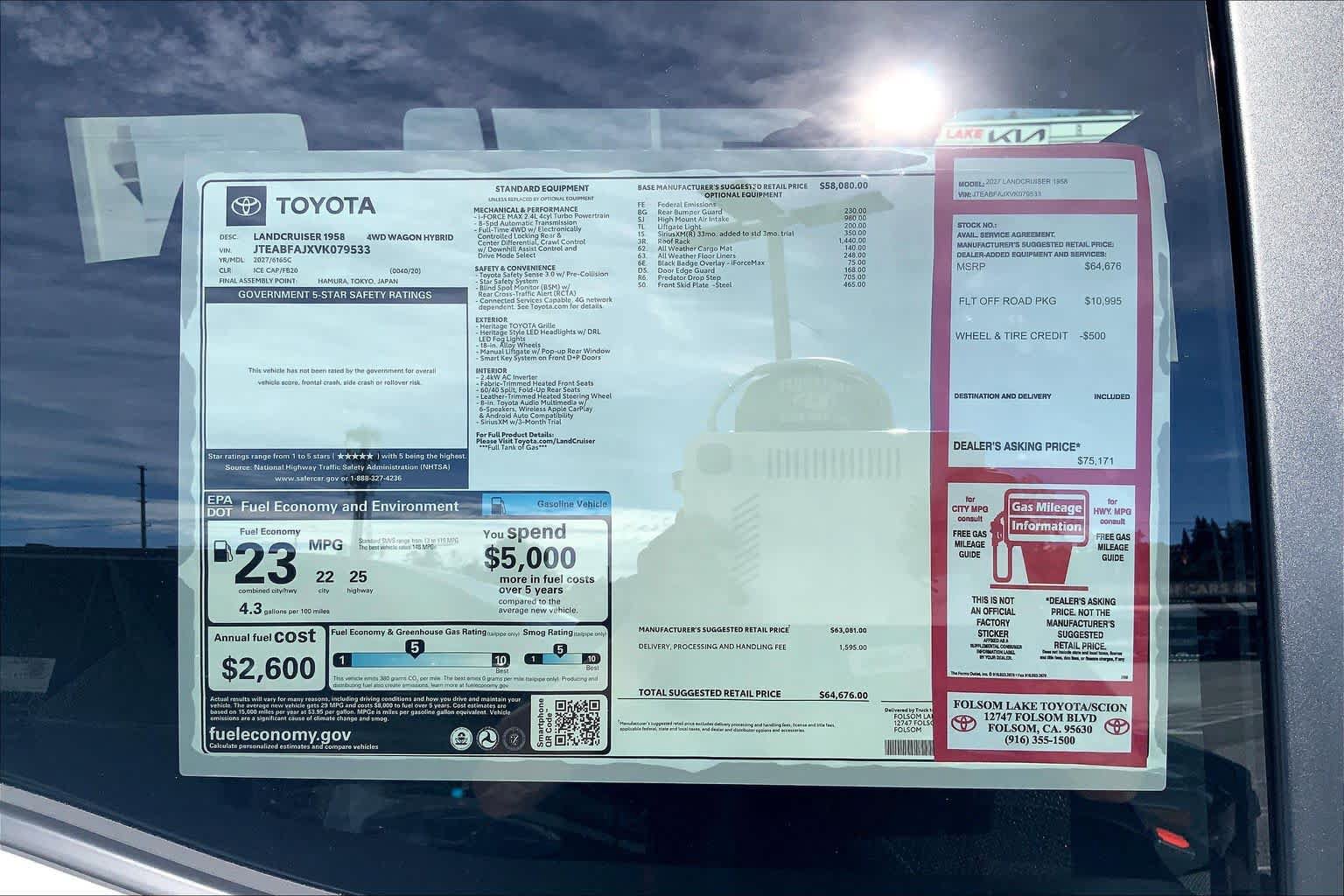 New 2027 Toyota Land Cruiser 1958 AWD/4WD image 20