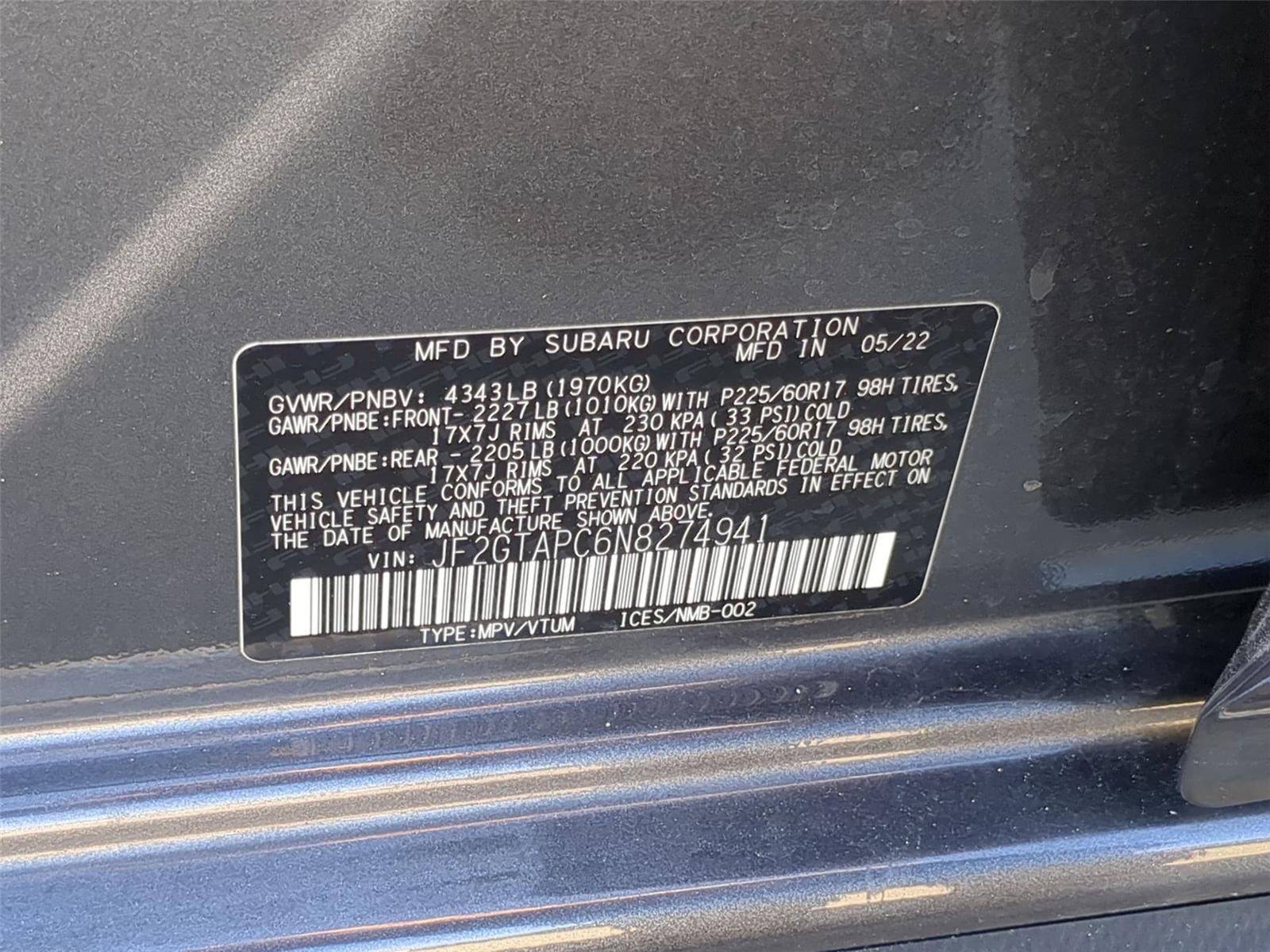 Used 2022 Subaru Crosstrek 2.0i Premium image 25