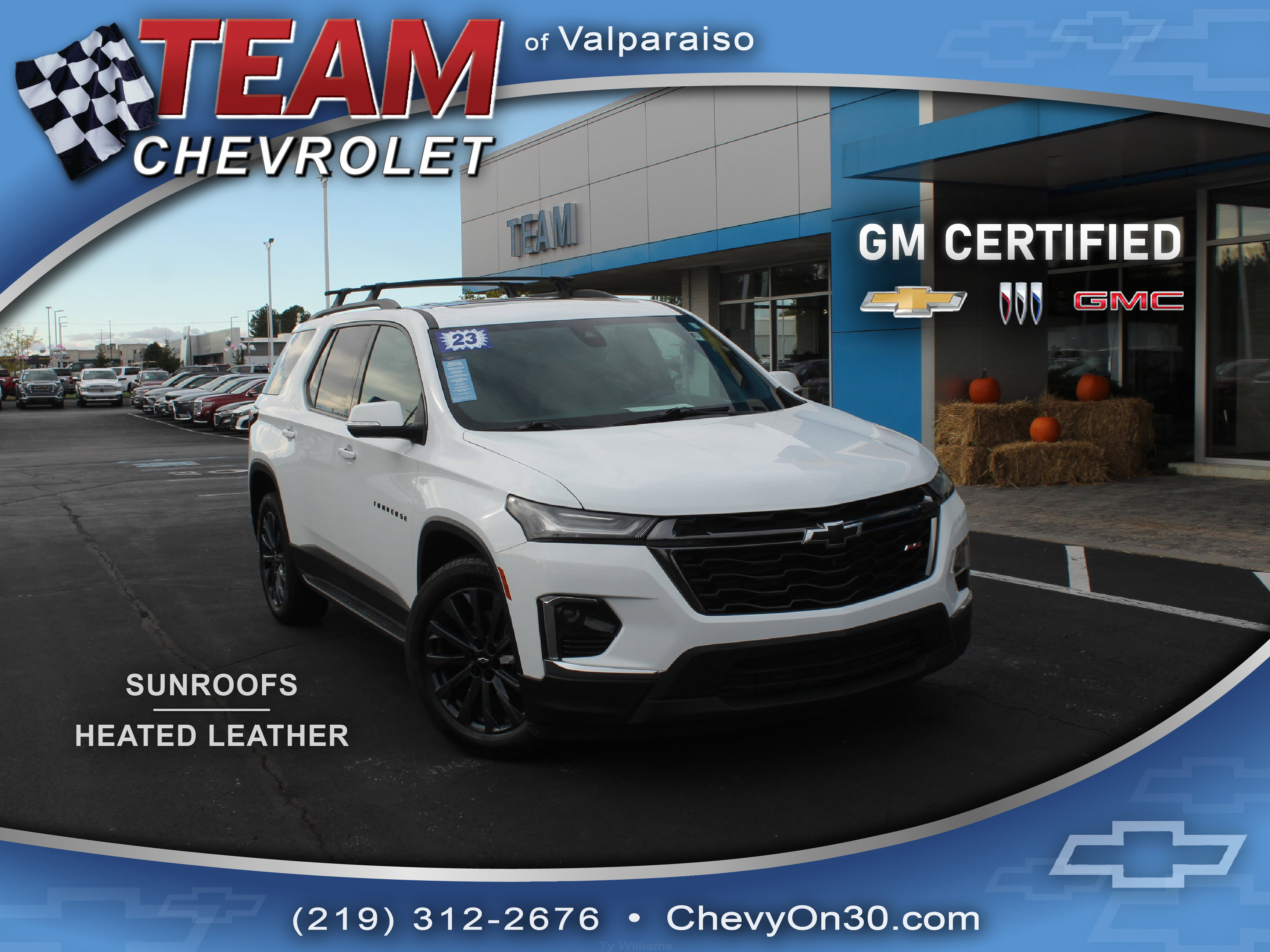 Certified 2023 Chevrolet Traverse RS w/ LPO, 'HIT The Road' Package