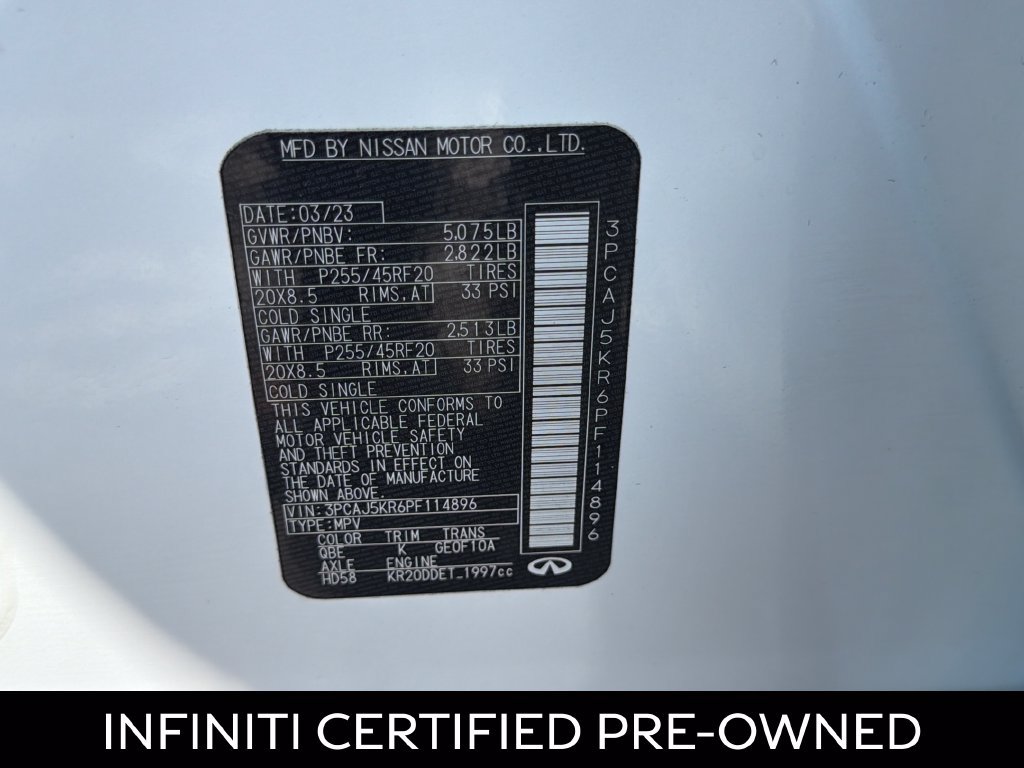 Certified 2023 INFINITI QX55 Essential AWD/4WD image 26