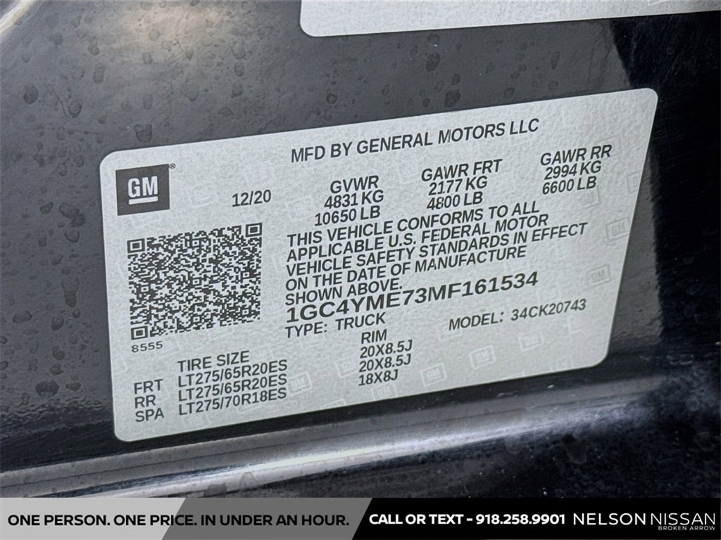 Used 2021 Chevrolet Silverado 2500 Custom w/ Custom Value Package image 30